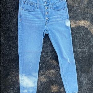 Madewell High Rise Light Blue Jeans